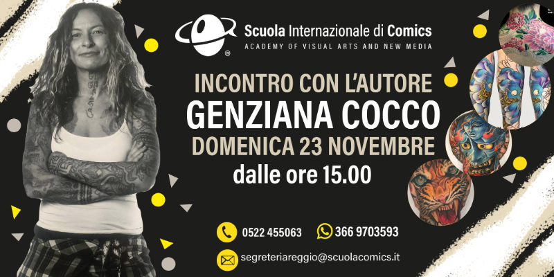 Immagine evento futuro Incontro con l' Autore - Tattoo Artist Genziana Cocco