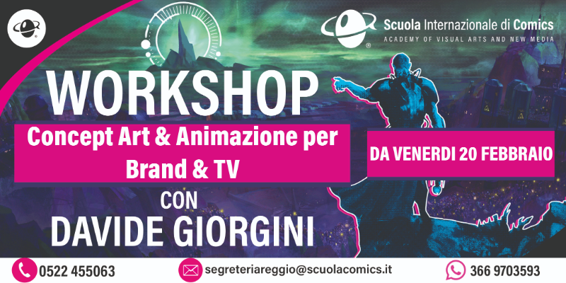 Immagine news Workshop - Concept Art & Animazione per Brand & TV