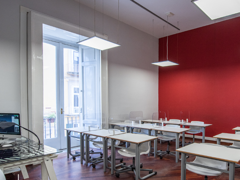 Foto della sede di Napoli della scuola Comics